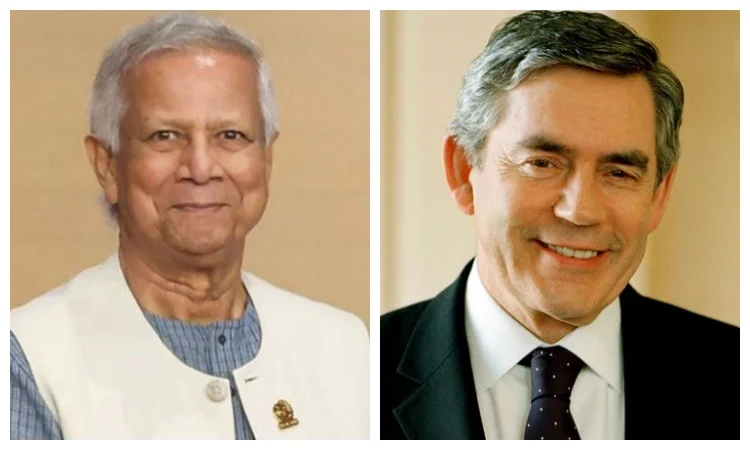 ড. ইউনূস ও গর্ডন ব্রাউনের ফোনালাপ, অর্থনৈতিক পুনরুদ্ধার এবং রোহিঙ্গা শিশুদের শিক্ষায় গুরুত্বারোপ