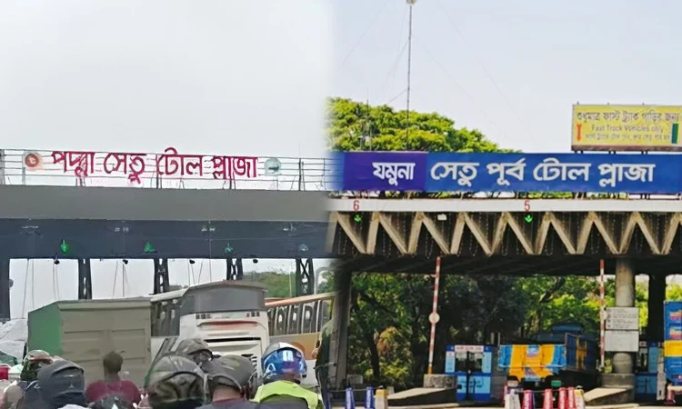 ঈদের ছুটিতে পদ্মা ও যমুনা সেতুতে প্রায় ৬০ কোটি টাকার টোল আদায়