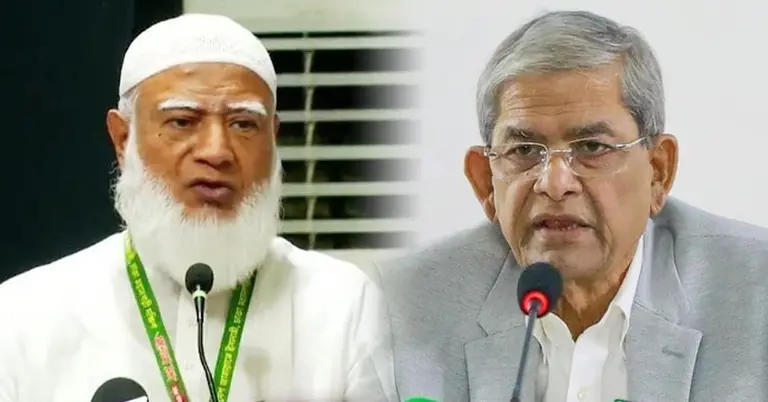 জামায়াত আমিরকে দেখতে হাসপাতালে মির্জা ফখরুল