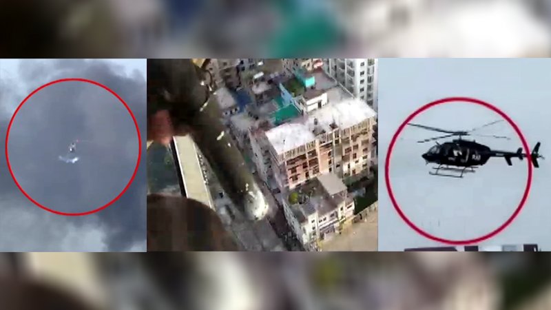 রাজপথের আন্দোলন দমাতে হাসিনার নির্দেশে হেলিকপ্টার থেকে ‘গুলি’ ছোড়ে র‌্যাব